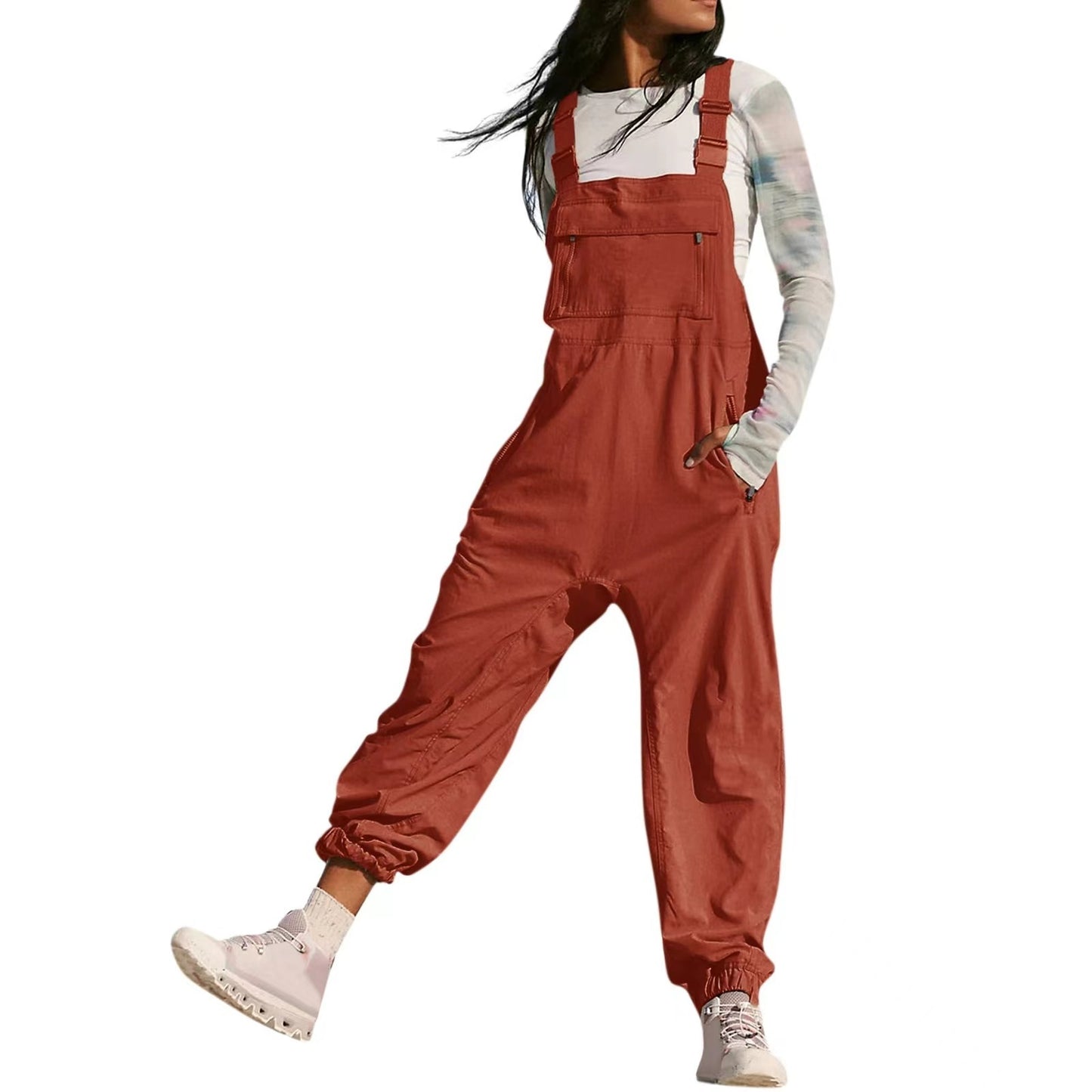 Dame Overalls med justerbare stropper og praktiske lommer Stilla