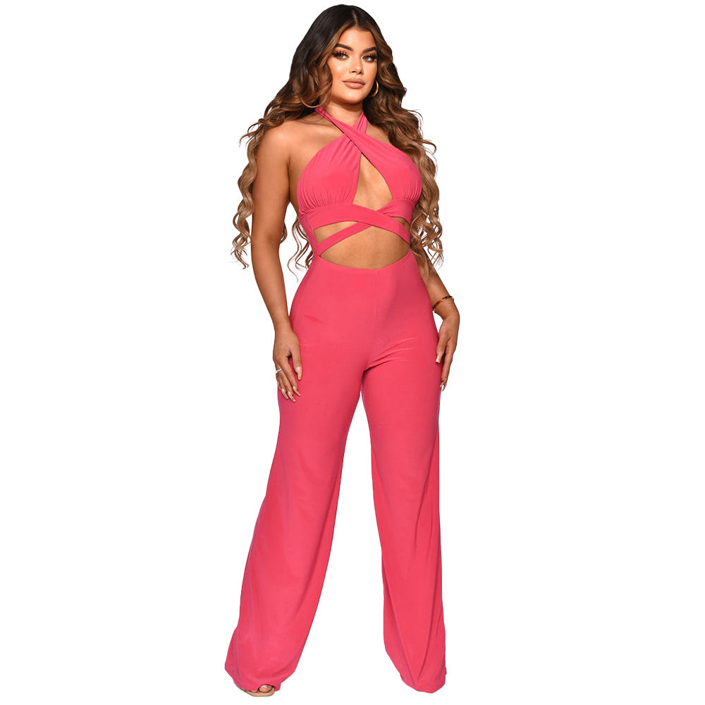 Dame Designer Jumpsuit med forførende cut-out og elegante detaljer Stilla