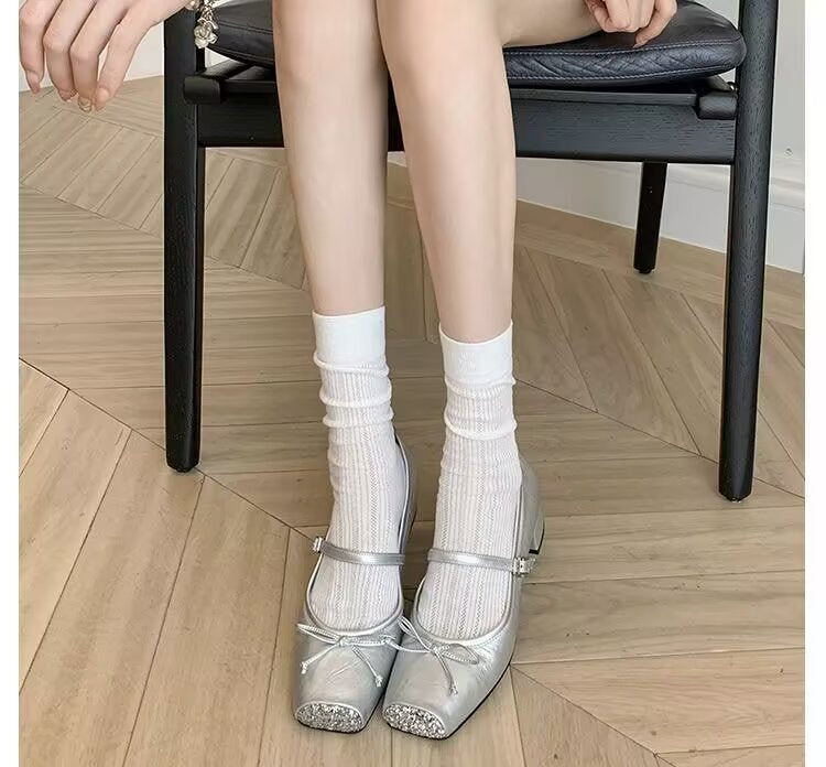 Dame Elegant Glitter-Accent Balletsko Stilla