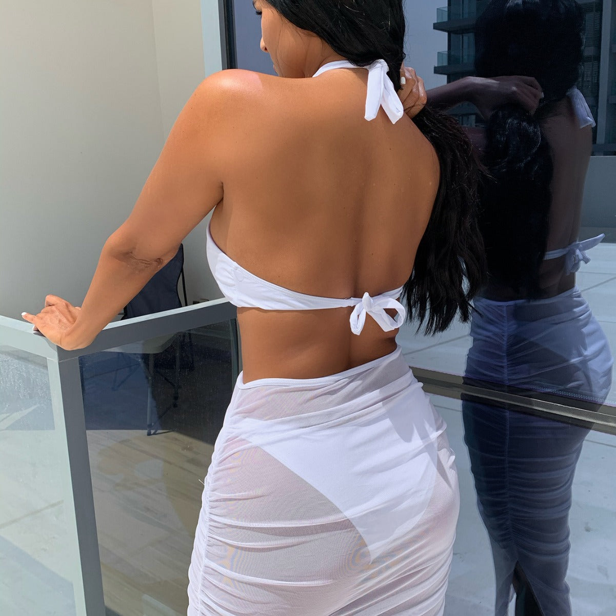 Dame Cut-Out Strandkjole Stilla