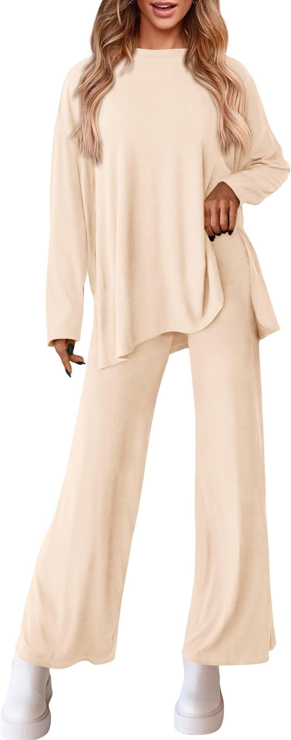 Dame afslappet lounge-sæt med løs pasform og lange ærmer Stilla