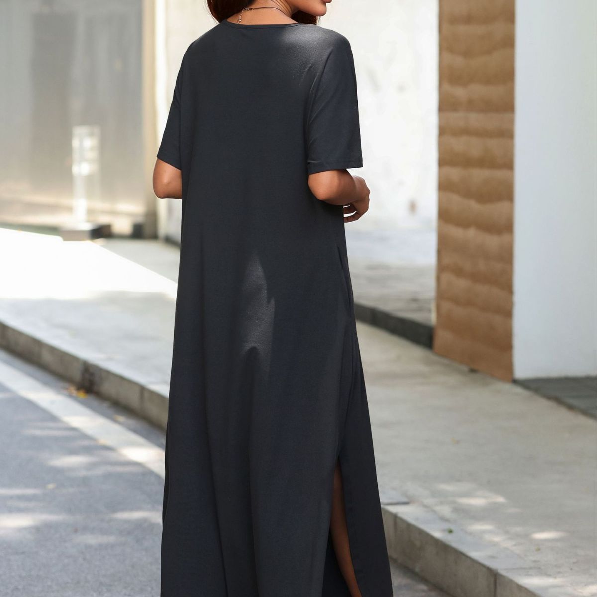 Dame Daydress med praktiske lommer og sidelæg Stilla