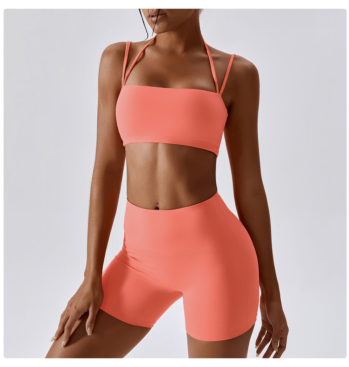 Stilla | Farve Nude Feel Yoga Shorts Høj Talje Tætte Sports Leggings Til Hofte Løftende Løb Workout