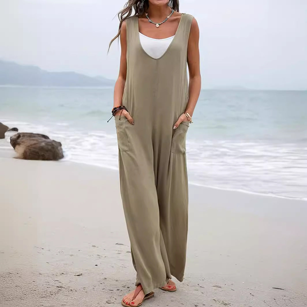 Dame Bredbenet Jumpsuit Stilla