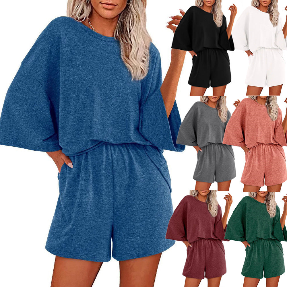 Dame afslappet heldragt sæt med vid snit og elastisk talje Stilla