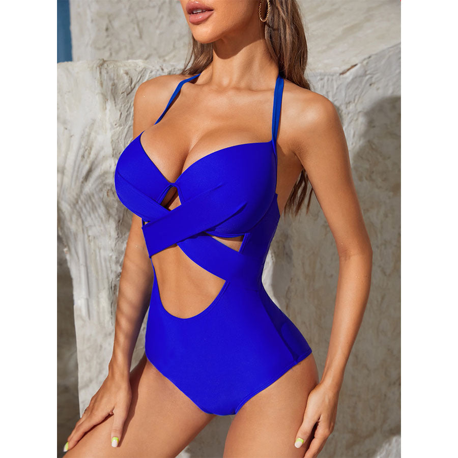 Dame Cut-Out Halterneck Én-delt Badedragt Stilla