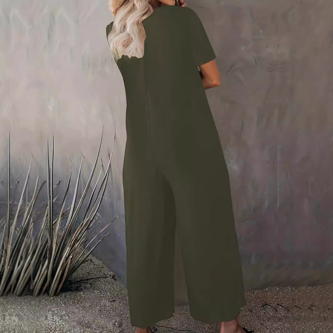 Dame Casual Jumpsuit med løs pasform og praktiske lommer Stilla