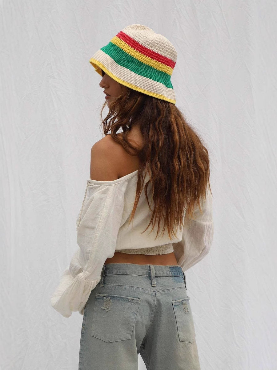 Dame afslappet og moderigtig crop-bluse Stilla