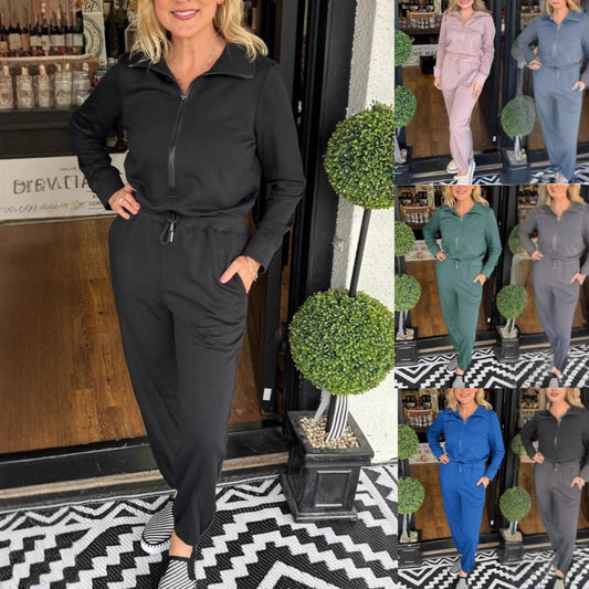 Femme Stilfuld Zip-Up Jumpsuit Stilla