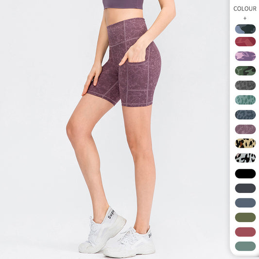 Dame Sportliche Højt Skårne Shorts Stilla
