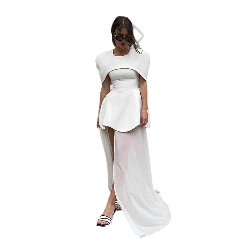 Dame elegant aften kjole med off-shoulder silhuet og sofistikeret drapering Stilla