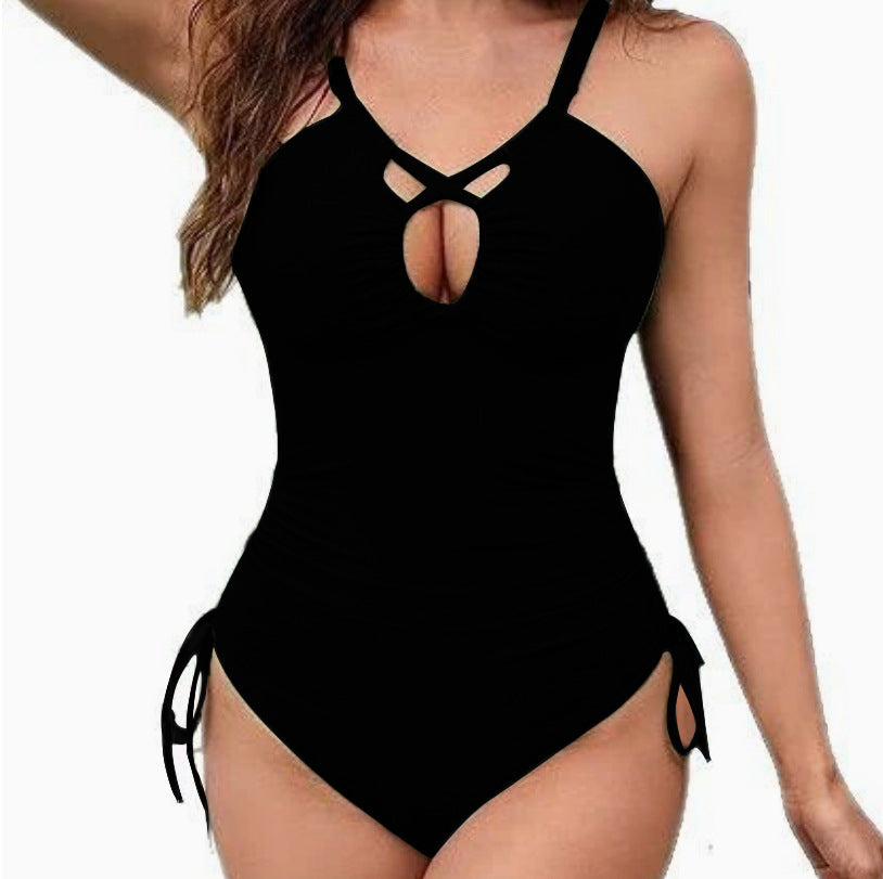 Dame Cut-Out Højskåret Én-stykke Badedragt Stilla 1750840293