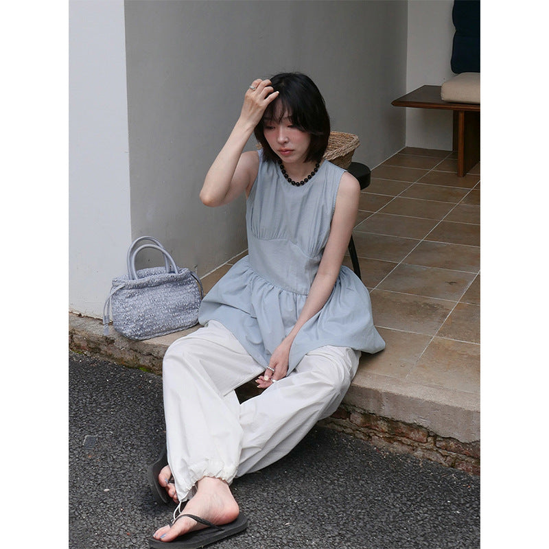 Dame afslappet minikjole med moderne design og voluminøs nederdel Stilla