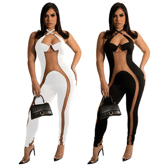 Dame Elegant Bodysuit med Cut-Out-detaljer og højhalset design Stilla