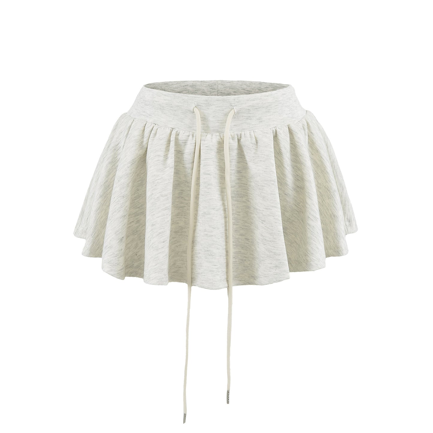 Dame afslappet plisseret nederdel lavet af blødt, åndbart materiale med justerbar snor Stilla