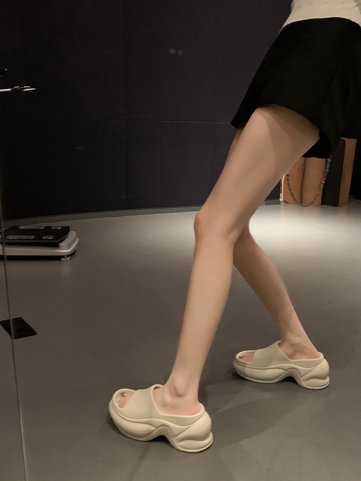 Dame Elegant Åben Bageste Slide Sandaler Stilla