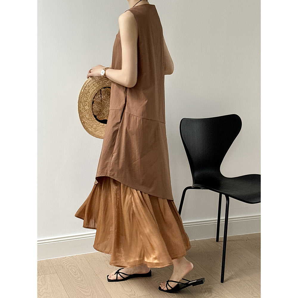 Dame afslappet langærmet kjole Stilla