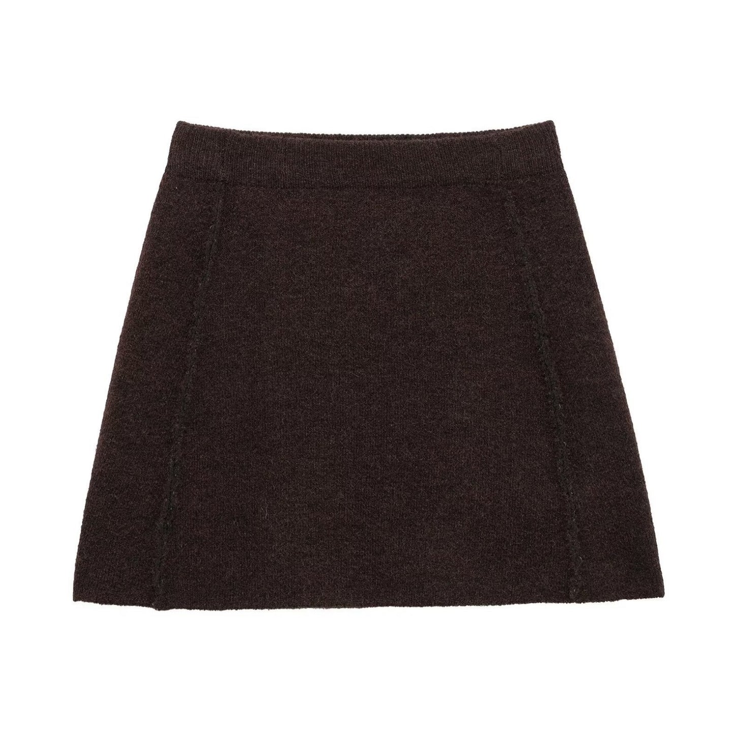 Dame A-linje Strik Miniskørt Stilla