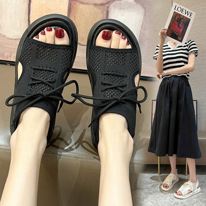 Dame Åndbare Fodtøj Sandaler med elastisk Overdel og skridsikker Sål Stilla