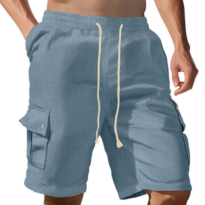 Herren Cargo-Shorts med elastisk talje og praktiske sidelommer Stilla