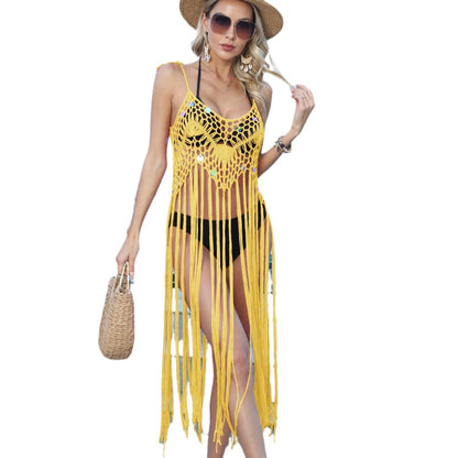 Dame hæklet frynse badetøj Stilla