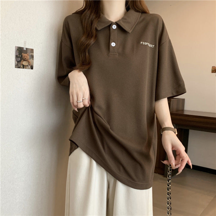 Kvinders Relaxed Fit Struktureret Poloshirt Stilla