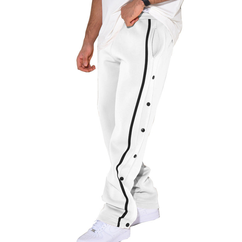 Herrer sporty joggingbukser med sidelommer og elastisk bund Stilla