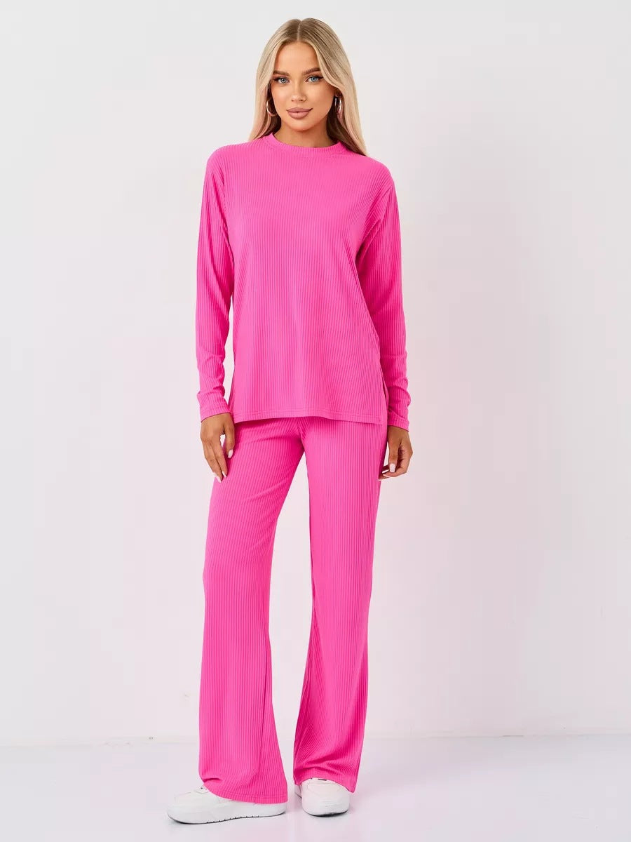 Dame cropped Langærmet skjorte med moderne knude design og fin rib struktur Stilla