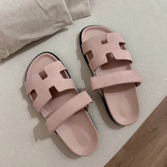 Dame Designer Pantoletter med moderne kryds-design Stilla