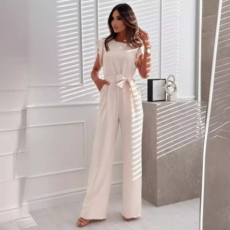 Kvinder elegant flæseærme jumpsuit Stilla