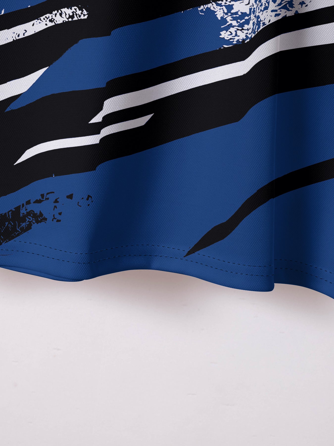 Herre Poloshirt med dynamisk stribeprint og åndbare egenskaber Stilla