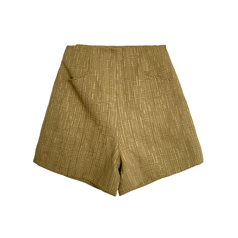 Dame cropped strikpullover med struktureret design og fint mønster Stilla