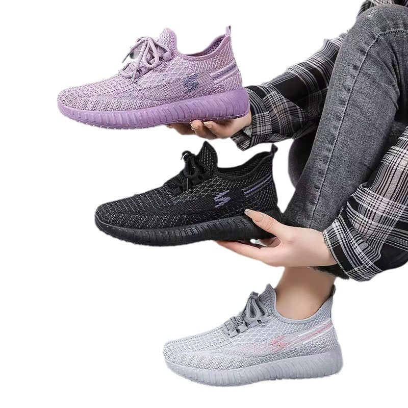 Femme Åndbare Strik Sneakers Stilla