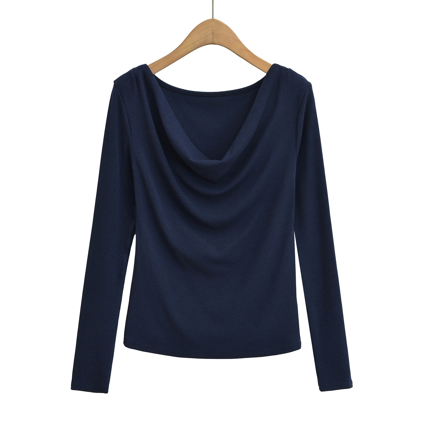 Dame afslappet langærmet skjorte med generøs hætte og blød greb Stilla