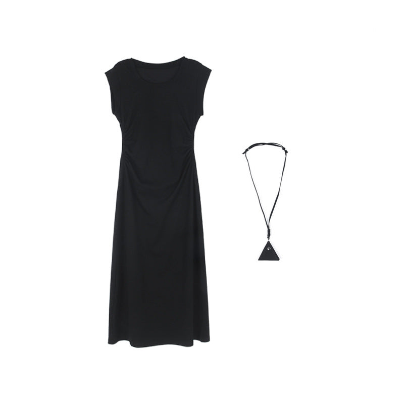 Dame afslappet maxikjole med figursyet snit og behageligt bomuldsstof Stilla