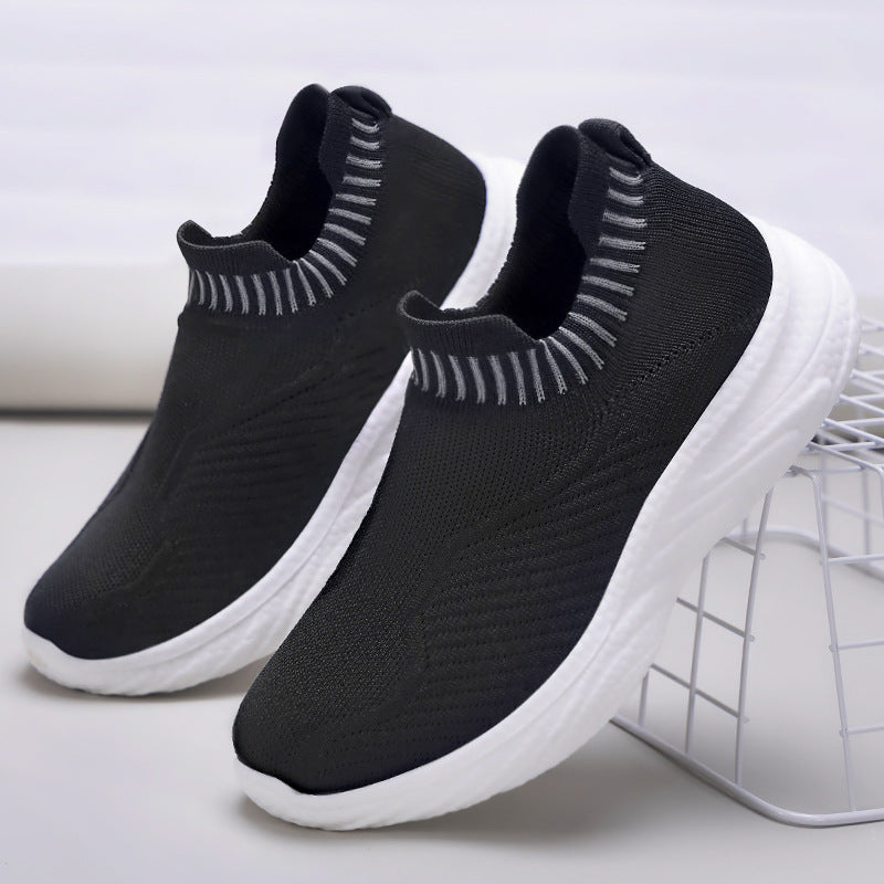 Dame Strik-Sneakers med elastisk indsats og dæmpende sål Stilla