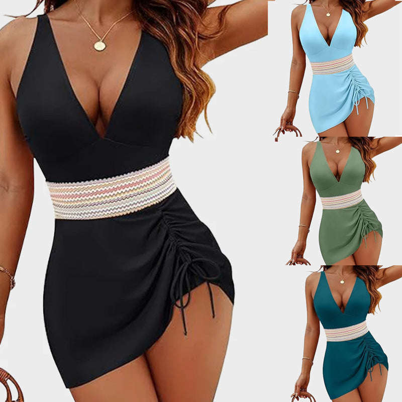 Dame elegant badekåbe med justerbar talje Stilla