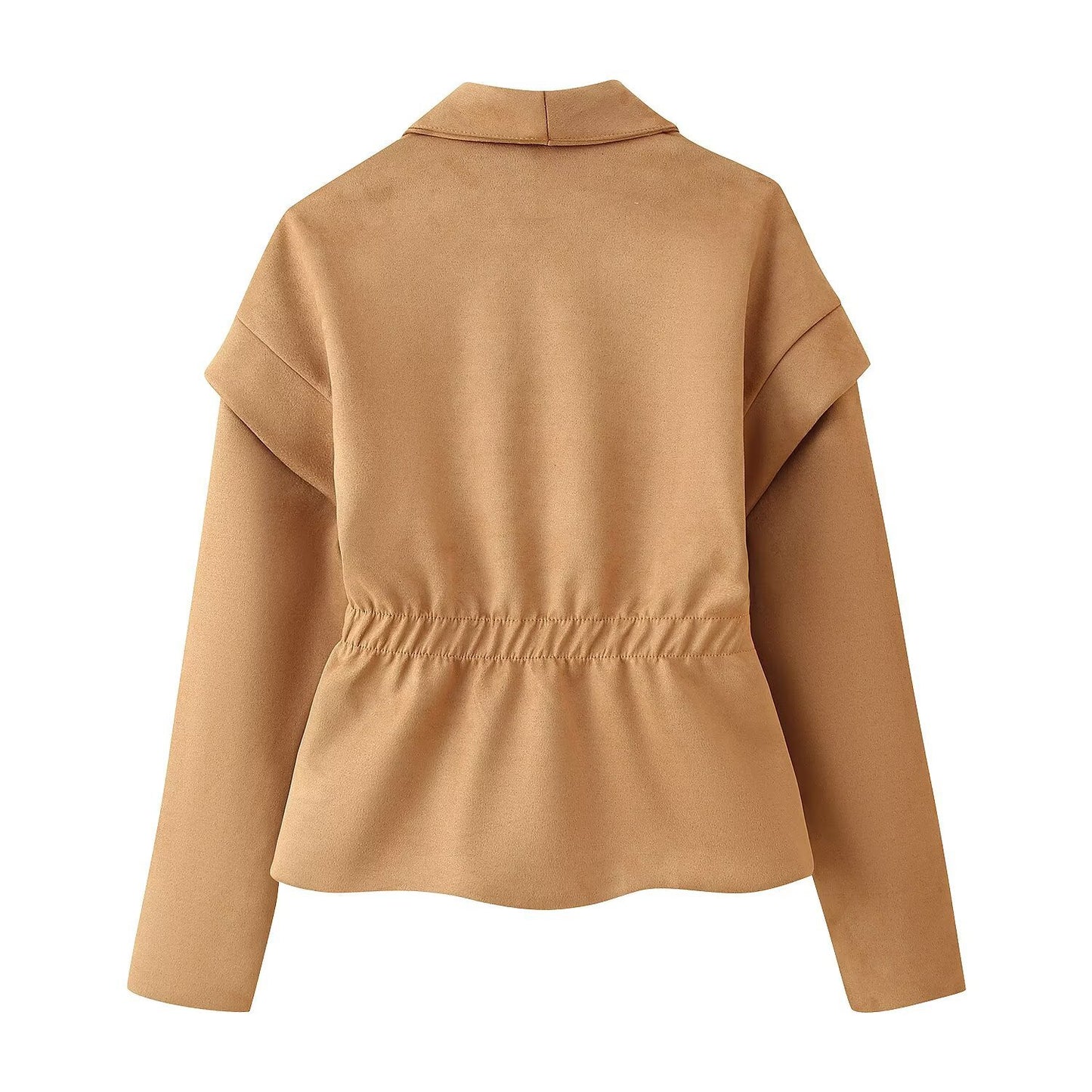 Dame elegant blazer med asymmetrisk ærmer og praktiske lommer Stilla