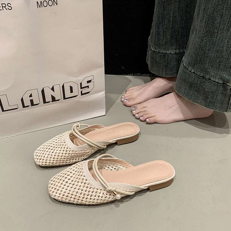 Dame Elegant Åben Tå Slide Mules Stilla