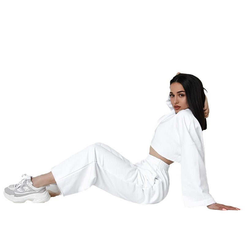 Dame elegant cropped top og løstsiddende bukser Stilla