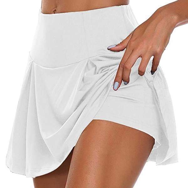 Dame Sporty Wrap Skirt med indre shorts og elastisk talje Stilla