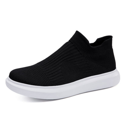 Dame Slip-On Fashion Sneakers med åndbart strikdesign Stilla