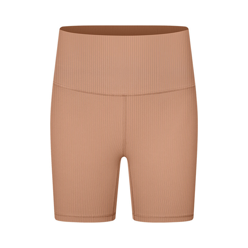 Stilla | Ribbet Nude Feel Talje Formende Yoga Bukser Høj Talje Slankende Udendørs Træningsshorts