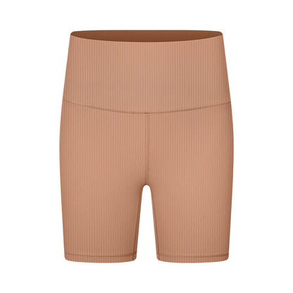 Stilla | Ribbet Nude Feel Talje Formende Yoga Bukser Høj Talje Slankende Udendørs Træningsshorts