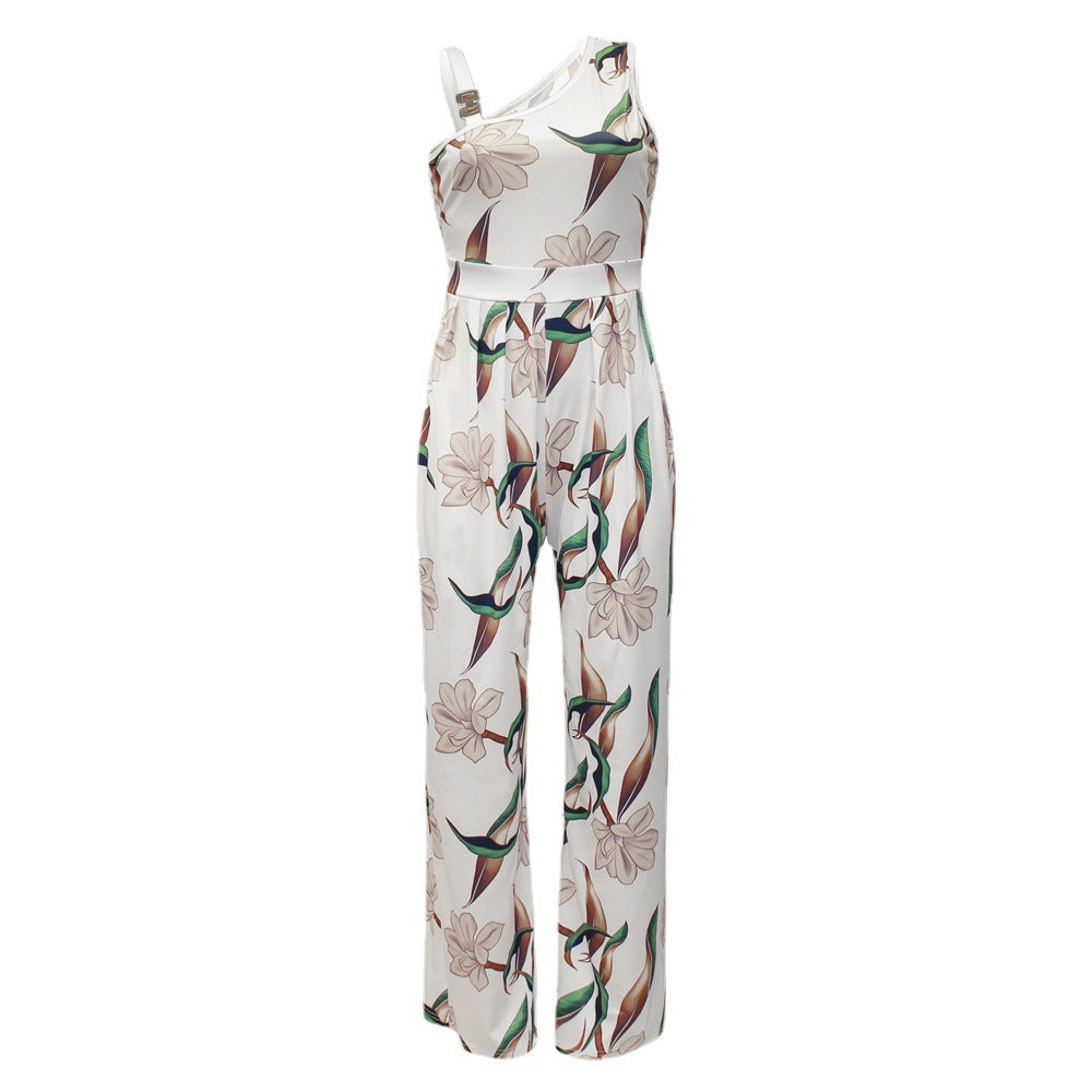 Dame Floral Print Maxi Jumpsuit Stilla