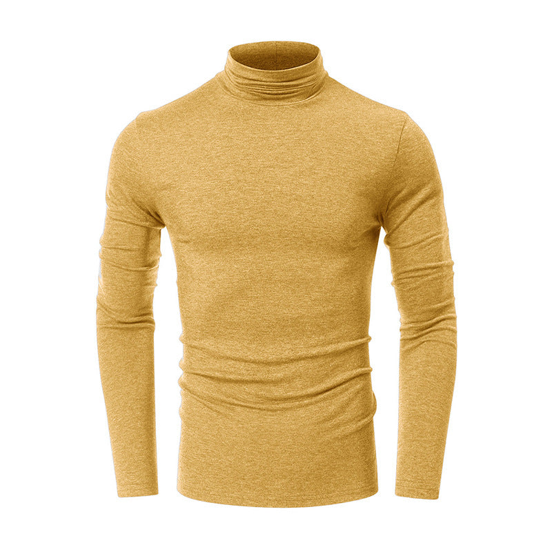 Herren Turtleneck-Shirt i høj kvalitets, elastisk bomuldsblanding Stilla