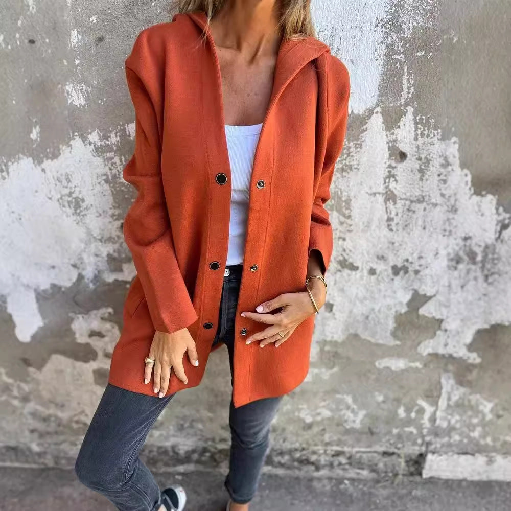 Dame afslappet oversize knap cardigan Stilla