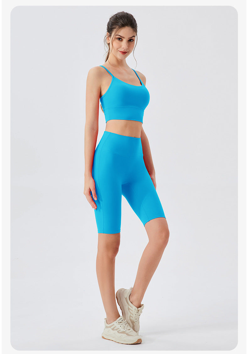 Stilla | Høj Talje Yoga Shorts Åndbare, Formende Fitness Shorts Til Kvinder