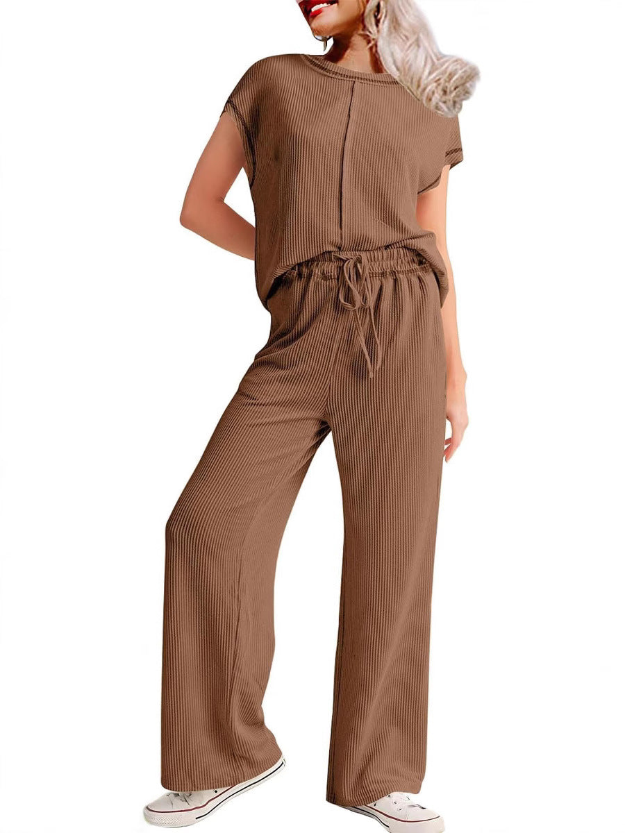 Dame Komfortabel Jumpsuit med bred ben og elastisk talje Stilla
