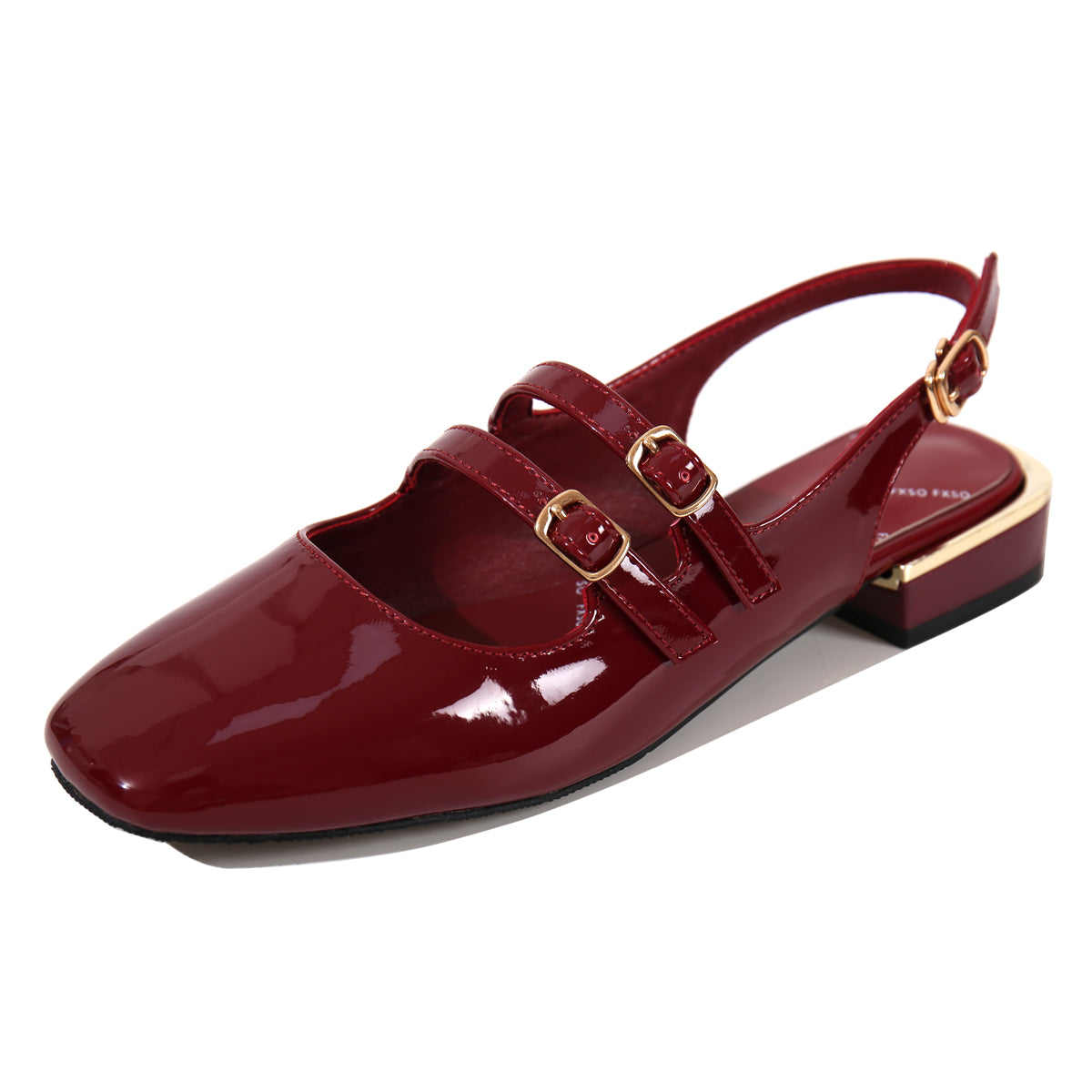 Dame Elegant Dobbelt Skulder Slingback Flade Sko Stilla